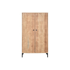 ARMARIO ACACIA METAL 90X40X161 67,80 MARRON