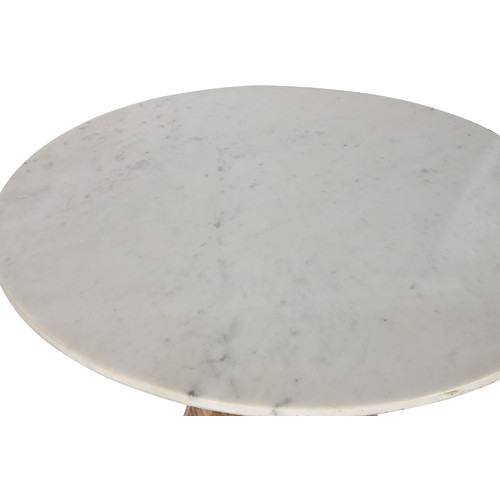 MESA COMEDOR ACACIA MARMOL 115X115X76 82,70 BLANCO