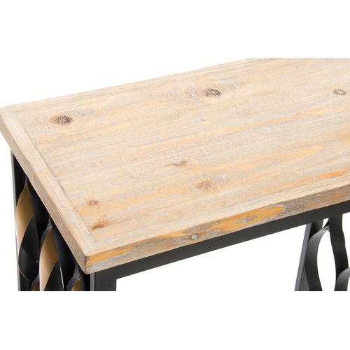 MESITA AUXILIAR SET 2 MADERA 64X34X65 INDUSTRIAL