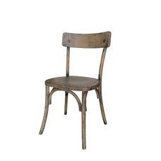 SILLA OLMO 44X42X86 ENVEJECIDO MARRON