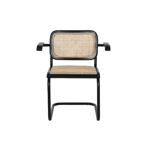 SILLA OLMO RATAN 46X46X82 NEGRO