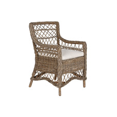 SILLON MIMBRE 58X60X92 CON COJIN GRIS CLARO