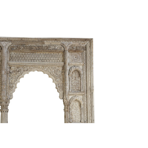 PUERTA ANTIGUA MADERA TALLADA 463X20X292 NATURAL