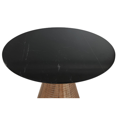 MESA COMEDOR ACACIA MARMOL 115X115X76 82,30 NEGRO