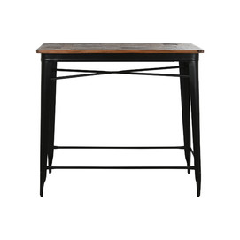 MESA METAL MADERA 120X66X102