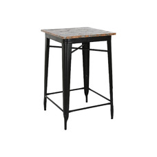 MESA METAL MADERA 66X66X102