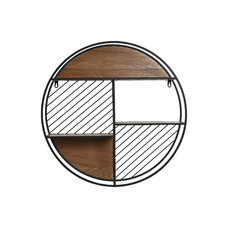 ESTANTERIA PARED METAL MDF 60X12X60 NEGRO