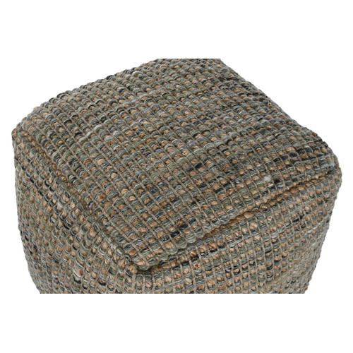 REPOSAPIES YUTE LANA 45X45X45 TEJIDO A MANO