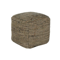 REPOSAPIES YUTE LANA 45X45X45 TEJIDO A MANO