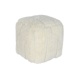 REPOSAPIES LANA ALGODON 45X45X45 RELIEVE CRUDO