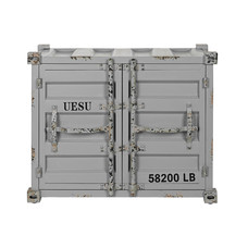 BOTELLERO METAL MDF 77X41X64 CONTAINER GRIS