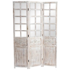 BIOMBO ABETO ESPEJO 120X3X180 NATURAL ENVEJECIDO