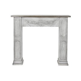 FRONTAL CHIMENEA ABETO MDF 113,7X26,5X101 BLANCO