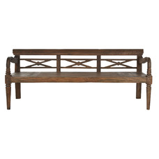 BANCO TECA MACIZA 190X70X75 55,00 TALLADO