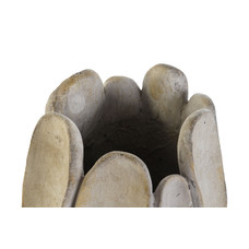 MACETERO CEMENTO 28X27X48 DESGASTADO GRIS