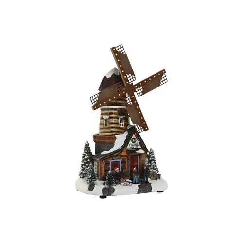 MOLINO LED RESINA 20,5X17X34 MOVIMIENTO MUSICAL