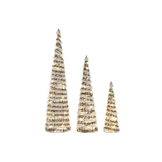 CONO SET 3 LED 20X20X80 BLANCO