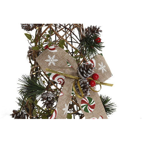 CONO SET 3 LED RATAN 20X20X80 50L 3AA VERDE