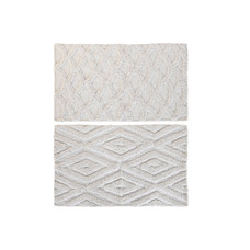 ALFOMBRA ALGODON 50X80X0,5 1300 GSM ROMBOS 2 SURT.