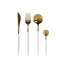 CUBERTERIA SET 24 INOX 4,5X2,5X20,5 3MM DORADO