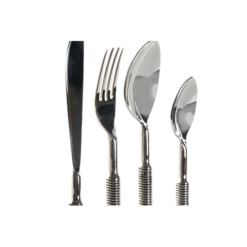CUBERTERIA SET 16 INOX 4,5X2X21,5 PLATEADO