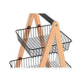 FRUTERO PINO ACERO 48X32X79 CARRO NEGRO