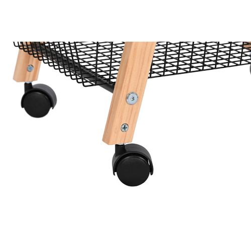 FRUTERO PINO ACERO 48X32X79 CARRO NEGRO