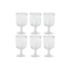 COPA SET 6 CRISTAL 8X8X14 300ML BURBUJAS