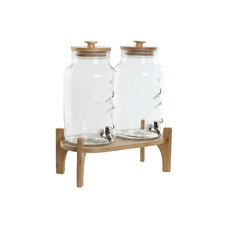DISPENSADOR BEBIDAS SET 2 CRISTAL 37X25X46 5,5L