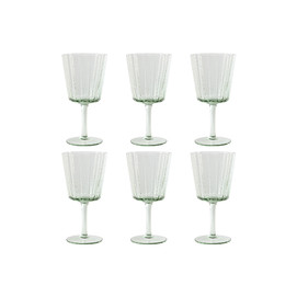 COPA SET 6 CRISTAL 8,4X8,4X16,4 285ML BURBUJAS