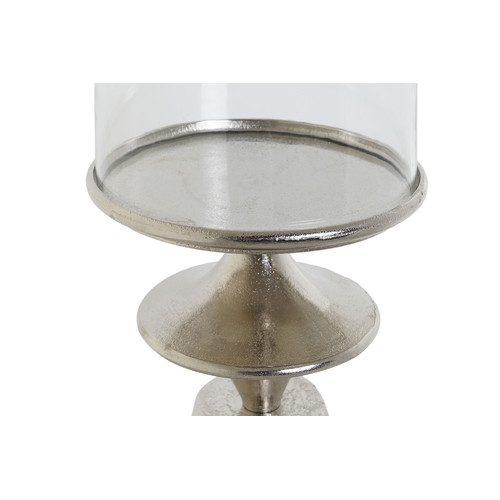 PORTAVELA ALUMINIO CRISTAL 24X24X72 PLATEADO