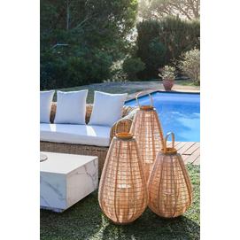 PORTAVELA MADERA LINO 40X40X70 MARRON