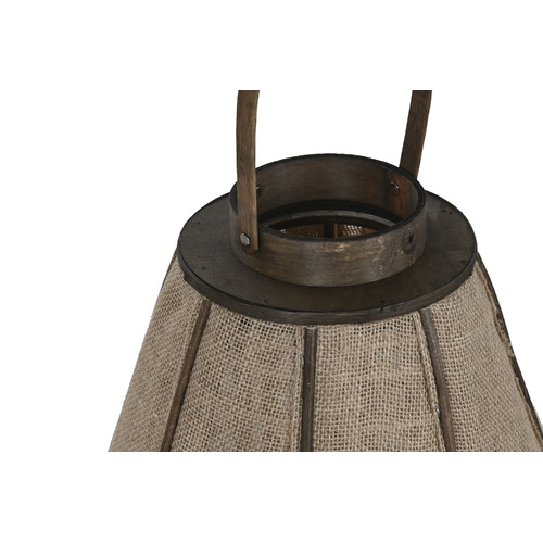 PORTAVELA YUTE BAMBU 41,5X41,5X72 NATURAL