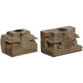 PORTAVELA TECA 20X18X19 PIEZA UNICA