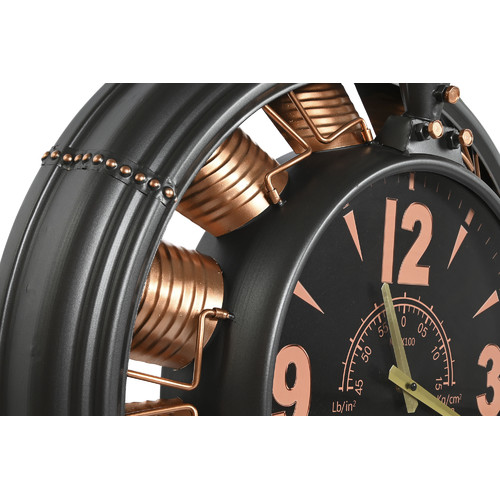RELOJ PARED METAL PVC 118X24X134 HELICE