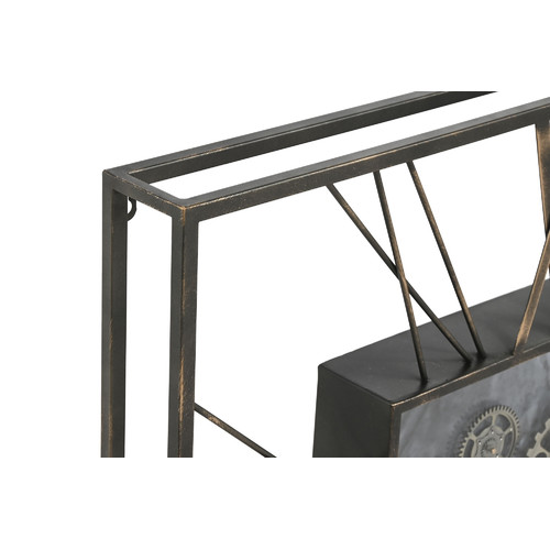 RELOJ PARED METAL CRISTAL 80X8X80 DORADO