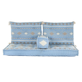 SILLON SET 4 ALGODON 150X74X14 BORDADO 4 SURT.