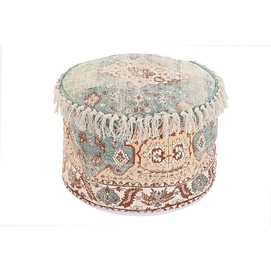 COJIN SUELO ALGODON 46X46X37 FLECOS VERDE