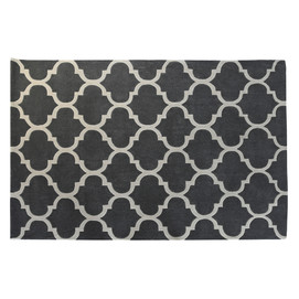 ALFOMBRA POLIESTER 160X230X2 1800 GSM ETNICO GRIS