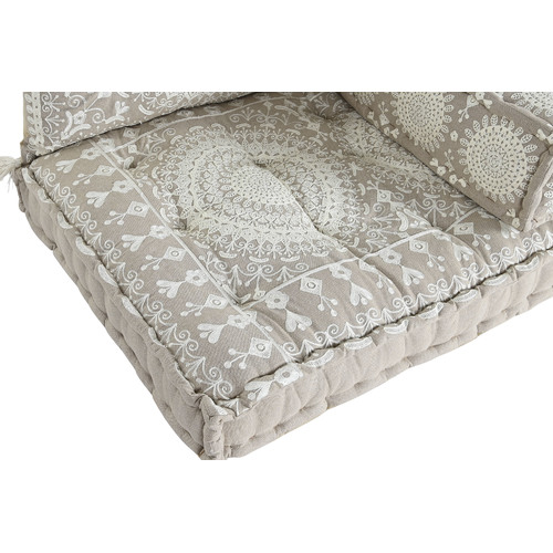 SILLON SET 4 ALGODON 155X76X65 DOBLE BEIGE