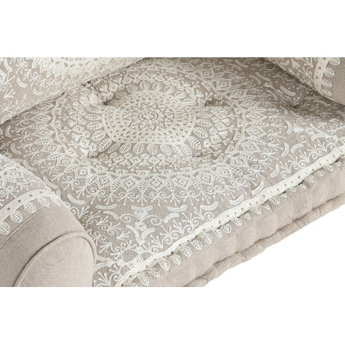 SILLON SET 4 ALGODON 90X56X55 DOBLE BEIGE