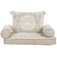 SILLON SET 4 ALGODON 90X56X55 DOBLE BEIGE