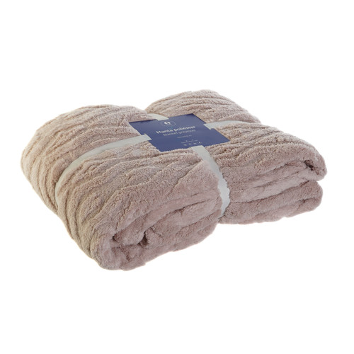 MANTA POLIESTER 150X200X1 250 GSM, ROMBOS ROSA