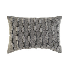 COJIN ALGODON 50X15X30 392 GR, BORDADO GRIS CLARO