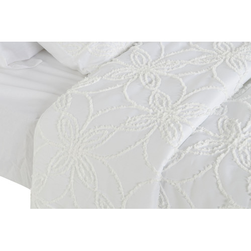 COLCHA POLIESTER 180X260 RELLENO 150 GSM. BLANCO