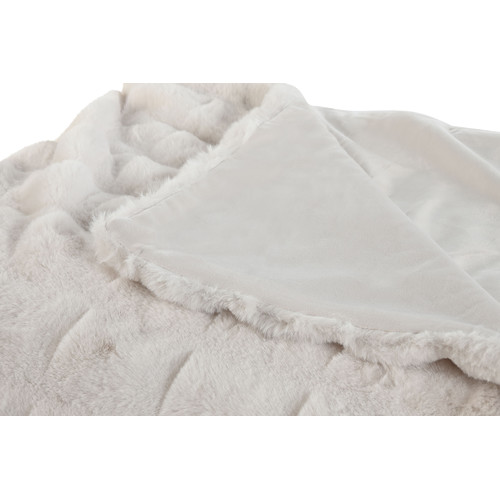 MANTA POLIESTER 220X240X1 800 GSM CAMA CRUDO