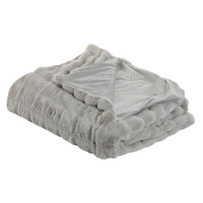 MANTA POLIESTER 220X240X1 800 GSM CAMA GRIS CLARO