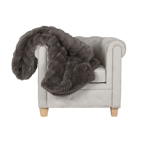 MANTA POLIESTER 220X240X1 650 GSM CAMA MARRON