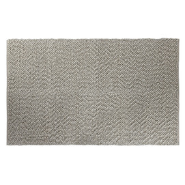 ALFOMBRA LANA ALGODON 230X160 TEJIDA A MANO BEIGE