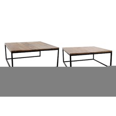 MESA CENTRO SET 2 METAL MANGO 90X90X40 26,24